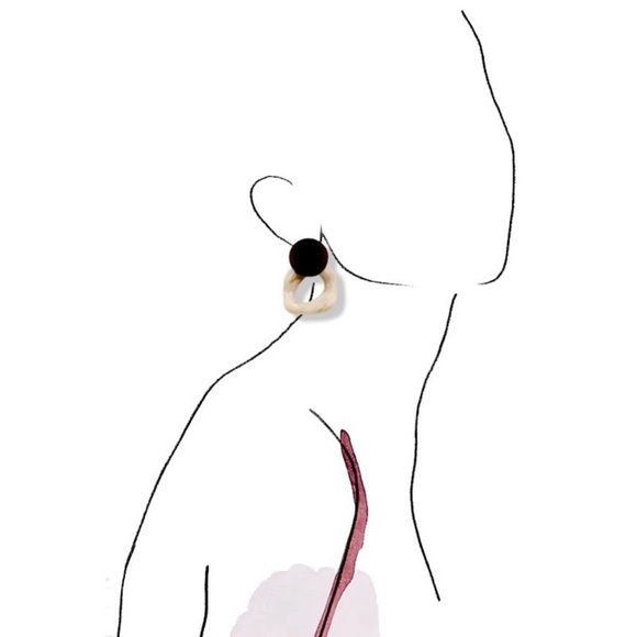 New! Geometric Statement Earrings - Picture 3 of 9